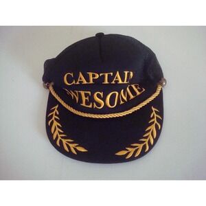 CAPTAIN AWESOME  YACHT ROCK SNAPBACK    DEADSTOCK ‎ HAT CAP VINTAGE T6